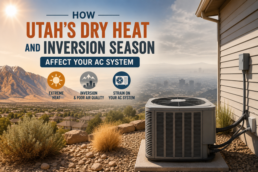 How Utah's Dry Heat and Inversion Season Affect Your AC System 3 AC Maintenance Salt Lake City service during Utah dry heat season